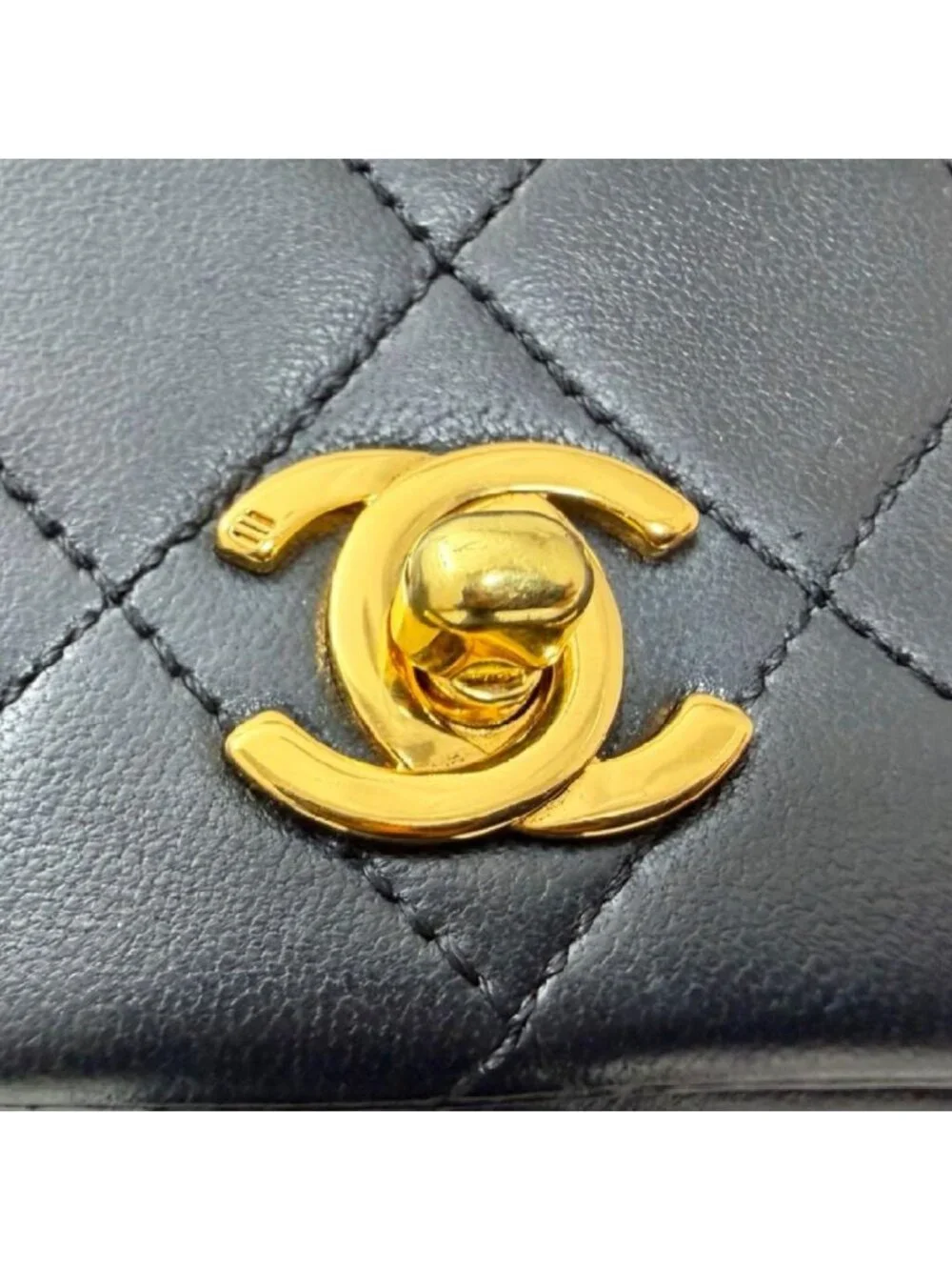 Chanel Lambskin Full Flap Quilted Chain Shoulder